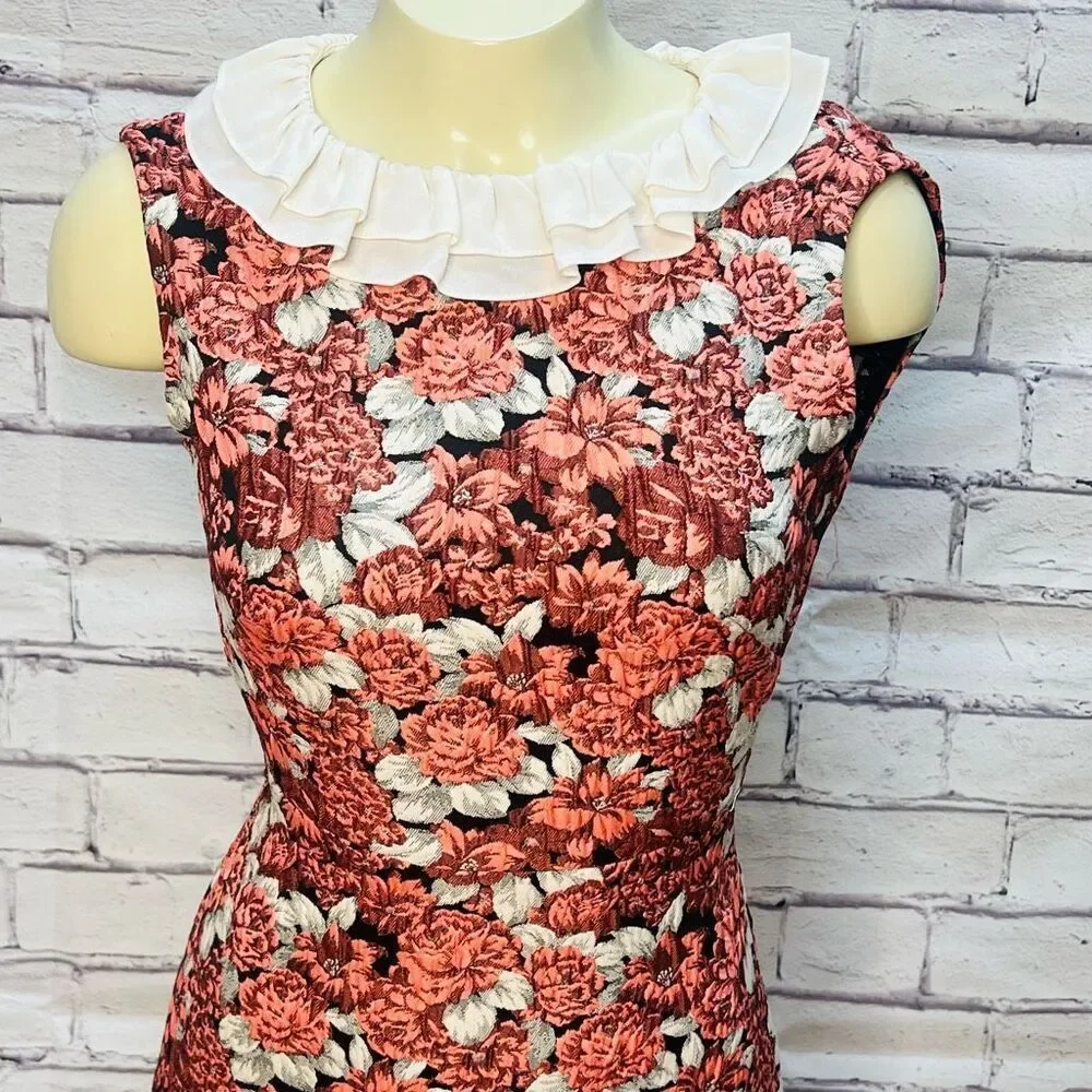 Sandro Womens Pink Floral Sleeveless Mini Dress Size 0 - Picture 3 of 12